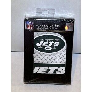 Brand New Official NFL New York Jets Diamond Plate Playing Cards